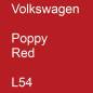 Preview: Volkswagen, Poppy Red, L54.